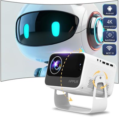 HIPPUS SMART WIFI Beamer M11 4K Support FHD 1080P Bluetooth Wireless KINO GAMING