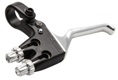 Bremshebel V-Bremse Rechts 3-Finger Schwarz / Silber
