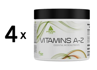 4 x Peak Vitamins A-Z (180)
