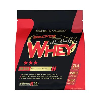 Stacker2 100% Whey (454g) Strawberry Fields