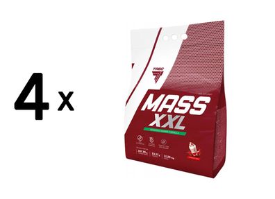 4 x Trec Nutrition Mass XXL (4800g) Strawberry
