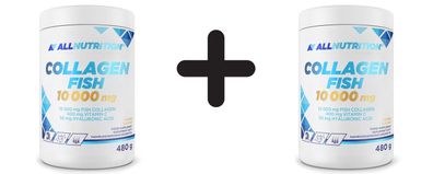 2 x Allnutrition Collagen Fish, 10000mg (Orange) - 480g