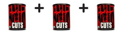3 x Universal Nutrition Animal Cuts (42)