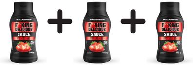 3 x Allnutrition Fitking Delicious Sauce, Strawberry - 500g