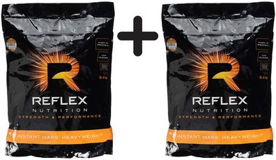 2 x Reflex Nutrition Instant Mass Heavyweight, Chocolate Perfection - 5400g