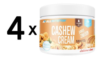 4 x Allnutrition Cashew Cream, Smooth - 500g