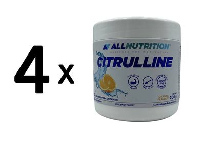 4 x Allnutrition Citrulline, Orange - 200g