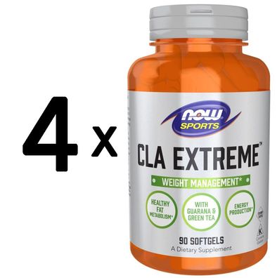 4 x NOW Foods CLA Extreme - 90 softgels