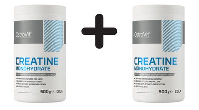2 x OstroVit Creatine Monohydrate, Cola - 500g