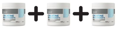 3 x OstroVit Creatine Monohydrate, Orange - 300g
