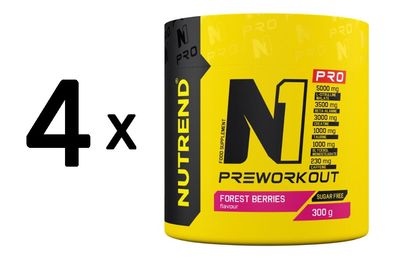 4 x Nutrend N1 Pro, Forest Berries - 300g