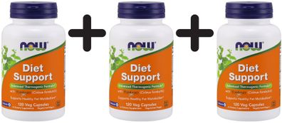 3 x NOW Foods Diet Support - 120 vcaps