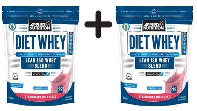 2 x Applied Nutrition Diet Whey, Chocolate - 1000g