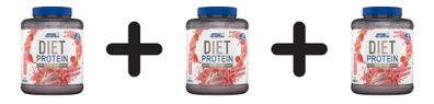 3 x Applied Nutrition Diet Whey, Strawberry Milkshake - 1800g