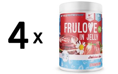 4 x Allnutrition Frulove In Jelly, Strawberry - 1000g