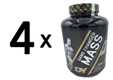 4 x Dorian Yates Game Changer Mass, Almond - 3000g