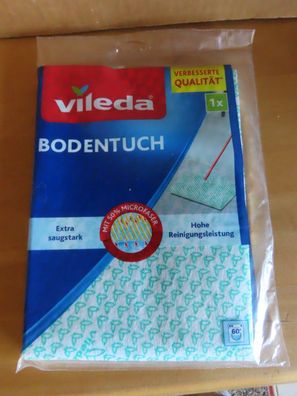 Bodentuch weiß/grün Wischtuch Bodenreinigung Extra Stark Vileda(Original Verpackt)