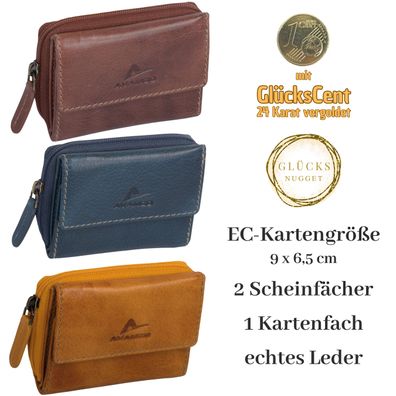 Echtleder Minibörse mit Kreditkartenfach