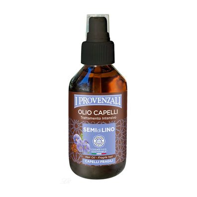 I Provenzali 100% Reines Leinsamenöl für die Haare 100 ml