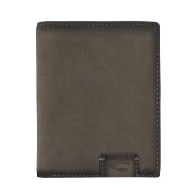 camel active Herrenbörse Brieftasche Ledergeldbörse hochformat grau grey dallas