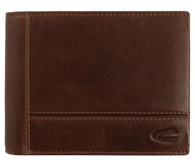 camel active Scheintasche Geldbörse Herrenbörse querformat, Leder braun brown tokyo