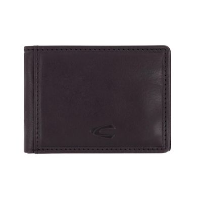 camel active Scheintasche Geldbörse Herrenbörse querformat, Leder schwarz black como