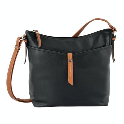 Tom Tailor Handtasche Schultertasche Damentasche schwarz black novara