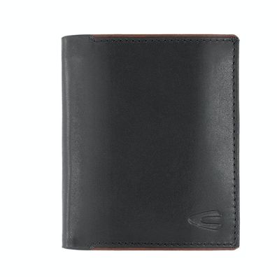 camel active Herrenbörse Brieftasche Ledergeldbörse hochformat schwarz black cruise