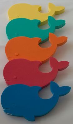 Auftriebshilfe Schwimmhilfe Schwimmspass Wal 390x200x38mm - Farbe: Orange