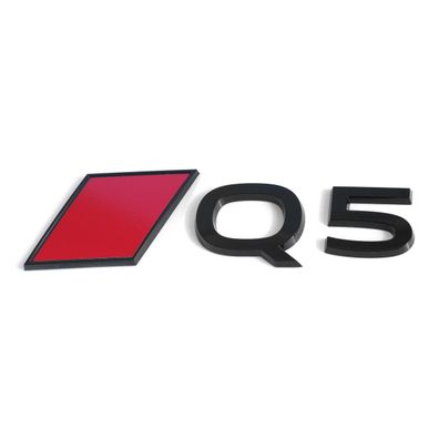 Original Audi Q5 Schriftzug Audi Sport Raute Emblem Logo schwarz 8MA853740A5FQ