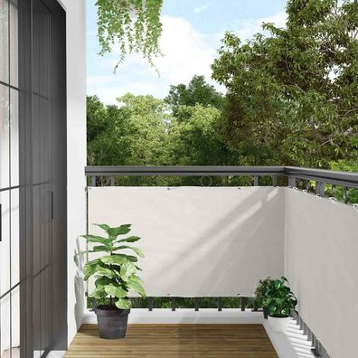 vidaXL Balkon-Sichtschutz Weiß 300x120 cm PVC