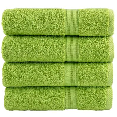 vidaXL Premium-Handtücher SOLUND 4 Stk. Apfelgrün 50x100 cm 600 g/m²