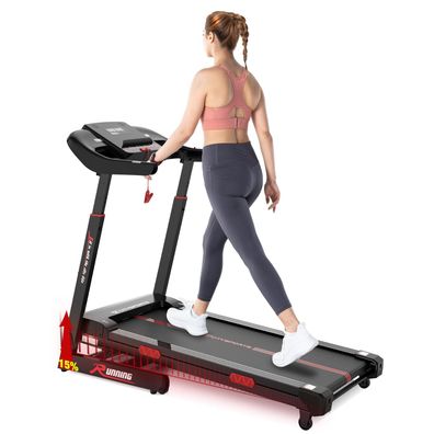 Laufband WP16 für zu Hause bis zu 15km/h, Mit Steigung 0-15%?Max Tragfähigkeit 200kg