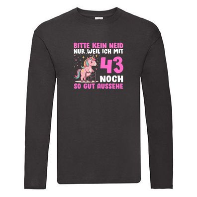 43. Geburtstag | 43 Jahre | Mit 43 noch so gut aussehen Long Sleeve Schwarz