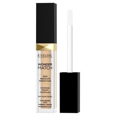 Eveline Cosmetics Fluessig Concealer Wonder Match, abdeckend, Farbton 10 Light Va