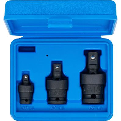 Kraft-Kugelgelenk-Satz 3-tlg. Kardangelenk Adapter Kraftadapter 1/4"- 3/8"- 1/2"