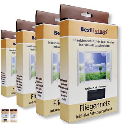 Mückennetze 4er Pack Fliegennetz Insektenschutz Mückenschutz Moskitonetz