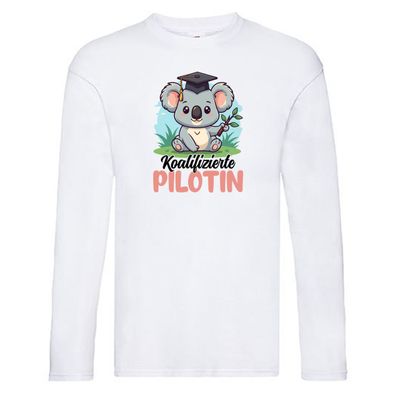 Koalifizierte Pilotin | Definition Piloten Long Sleeve Weiß