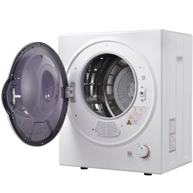 Wand-Ablufttrockner 2,5kg, Edelstahltrommel, PTC-Heizung, 200-Min-Timer