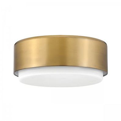 Elstead Lighting Cedric Flush Small Mount Deckenleuchte Lackiertes Messing