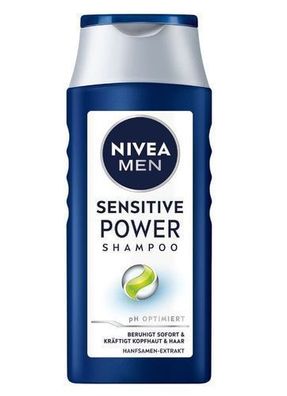 Nivea Men Sensitive Power Shampoo, 250 ml - Beruhigende Pflege fuer empfindliche