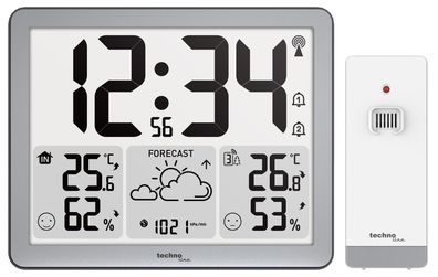Technoline WS6780 Wetterstation | DCF77 Funkempfang | Wettervorhersage | Frostalarm
