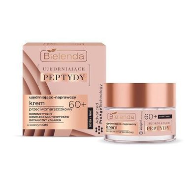 Bielenda Peptide Lifting Creme 60+ - Anti-Falten Tages- und Nachtpflege, 50 ml