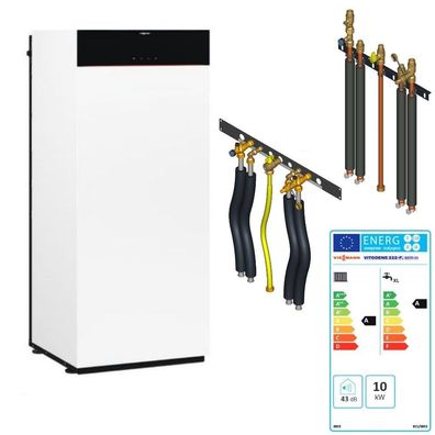 Viessmann Vitodens 222-F 11 kW Ladespeicher Paket Vitotronic Anschlussset oben