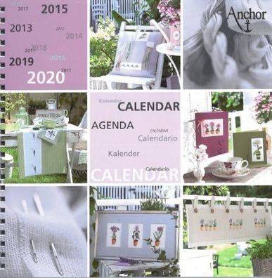 Anchor Geburtstagskalender mit Stickvorlagen