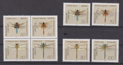 BRD 1991 postfrisch MiNr. 1545-1552 Libellen