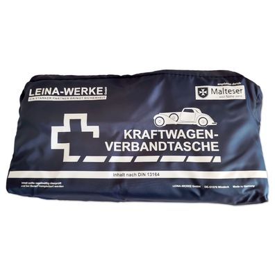 KFZ-Verbandtasche | LEINA Elegance | DIN 13164:2022 | Dunkelblau