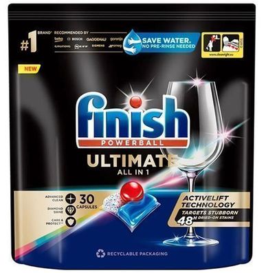 Finish Quantum Ultimate Geschirrspueltabs, 30 Kapseln
