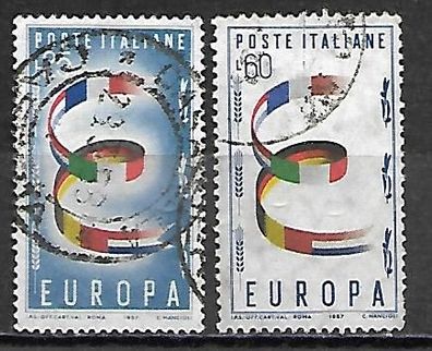 Italien gestempelt Michel-Nummer 992-993