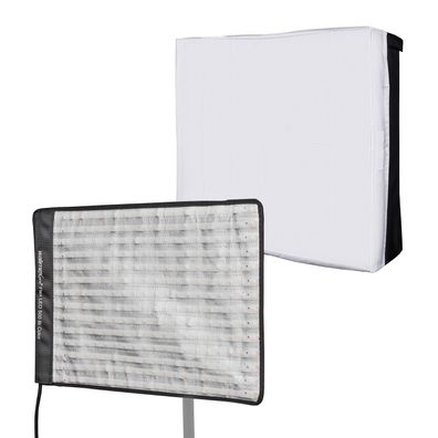 Walimex pro Flex LED 500 Bi Color Leuchtmatte inkl. Softbox 50W Flächenleuchte